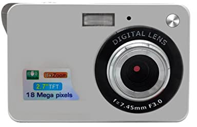 Appareil photo numérique, 18MP Appareils Photo Numériques Compacts Vintage Photographique Enregistreur Photo 2.7 Écran Mini Selfile Caméra 720P HD Rétro Caméscope pour adolescents, débutants, adultes(