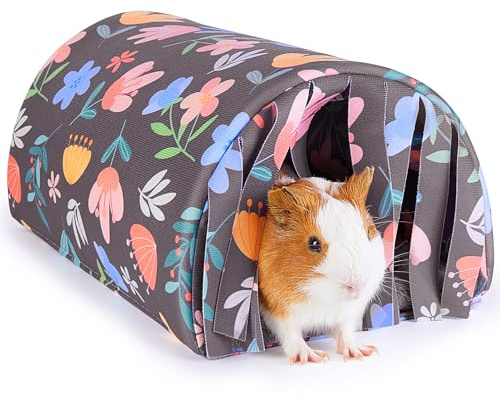 BeBeJoJo Meerschweinchen Kuschelhöhle Waschbar, Kleintier Bett | Weiche Kuschelhöhle für Hamster Kaninchen Igel Chinchilla Bartagamen und Frettchen