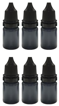 Nachfülltinte Für Rollstempel, 6 Stück Identitätsdiebstahl Schutzroller Stempel Nachfüllungen, Nachfüllungen Zum Schutz Vor Vertraulichem Identitätsdiebstah (6 x 10 ml)
