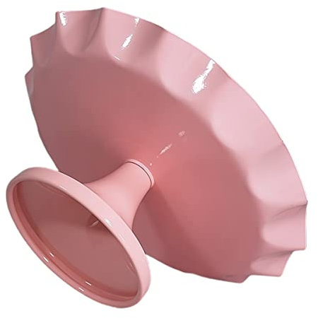 PRETYZOOM Alzata per Torta in Ferro Supporto per Cupcake e Vassoio Dolci Rosa, Espositore per Dessert per Feste di Matrimonio e Compleanno, Piatto per Esposizione Torte di Pastacceria,