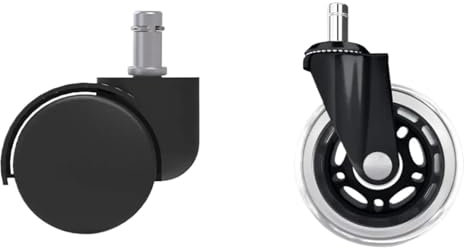 5 STÜCKE 3 Universal Stumm Rad Bürostuhl Caster Ersatz 60KG Schwenk Gummi Weiche Sichere Rollen Möbel Hardware(B10mm)