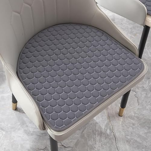 YongXinMY Cojines de asiento finos para silla de comedor, almohadillas de asiento de espuma viscoelástica en forma de U, transpirables, antideslizantes, para cocina, comedor, oficina, lujosos, suaves