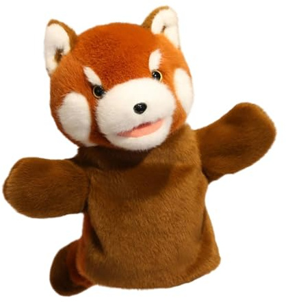 Sharplace Handpuppen zum Geschichtenerzählen, weiches Rollenspiel, interaktives Puppenspielzeug, Stofftierspielzeug für Aufführungen, Bühnenshows, Kindergarten, Waschbär