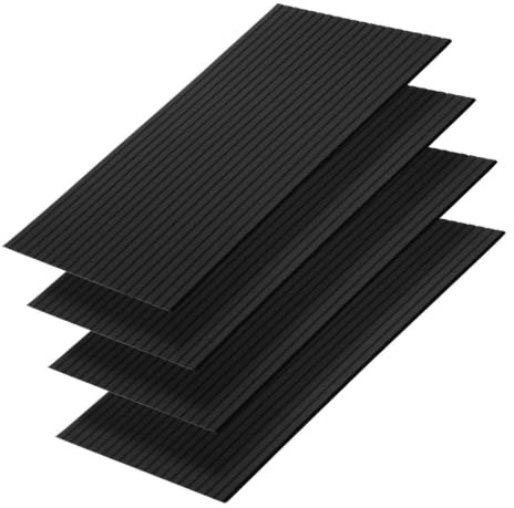Jaxguom 4x Akustikpaneele selbstklebend 120x60x0.9 cm Akustikplatten Hohe Dichte Schallschutzplatten für innen Wandverkleidung und Schallschutz,Studio Büro und Home deko,Acoustic Panel Schwarz