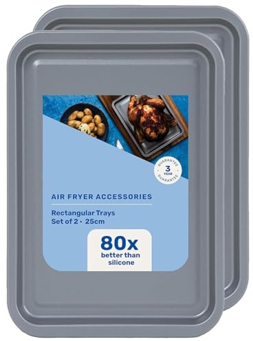 Non-Stick Easy to Clean Mini Air Fryer Oven Baking & Roasting Tray | Dishwasher Safe