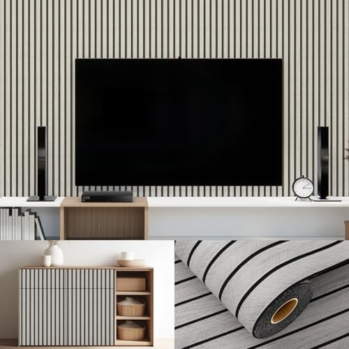 Panneaux muraux autocollants 3D - 300 x 40 cm - Panneaux muraux autocollants - Gris clair - Imperméable et résistant à la chaleur - Papier peint autocollant pour salon, couloir, bureau