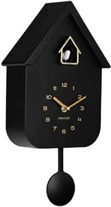 Karlsson Wanduhr Solo Color Cuckoo - Schwarz - 6x21,5x41cm