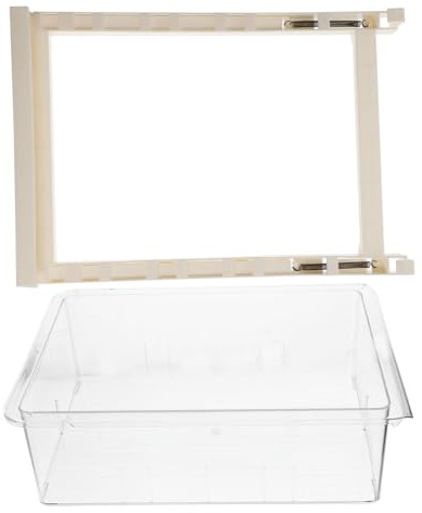 UAUWBRZ Boîte de rangement transparente pour œufs et fruits - Organiseur de tiroir de réfrigérateur à suspendre pour légumes frais - Grand design robuste