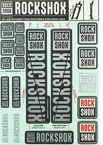 RockShox Unisex – Erwachsene Klistermærkesæt 30/32 mm og Rs1 Grå, Sid/Reba/Revelation (<2018) Sektor/Recon/X32/30g/30s/Xc30, 11.4 Felgenb nder, Grau, 30/32mm Standrohre EU