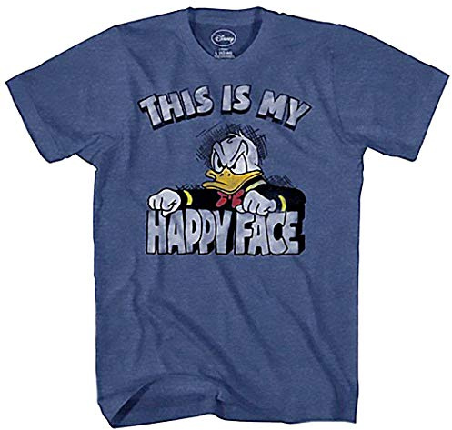 Disney Kalle Anka, ansikte, herr-t-shirt, 2X