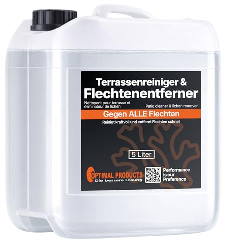 Optimal Products Flechtenentferner Pflastersteine I Effizienter Ölfleckenentferner für Pflastersteine 5L