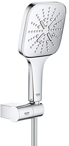 GROHE Set de douche mural 3 jets Rainshower SmartActive 130 Cube 26588000 (Import Allemagne)