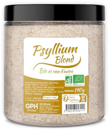Psyllium Blond Bio 140 g - GPH DIFFUSION