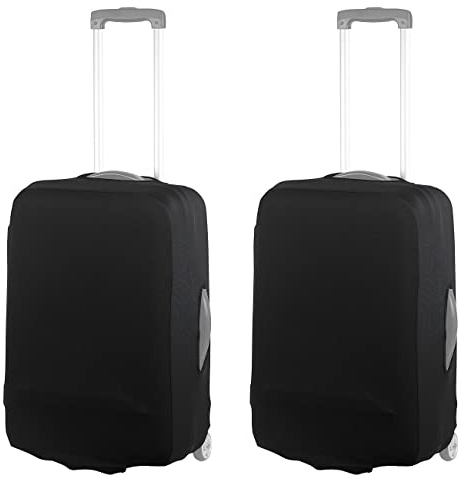 Xcase Koffer Schutze: 2er-Set elastische Schutzhülle für Koffer bis 42 cm Höhe, Größe S (Kofferschutzhülle elastisch, Luggage Covers, Schutzfolie)