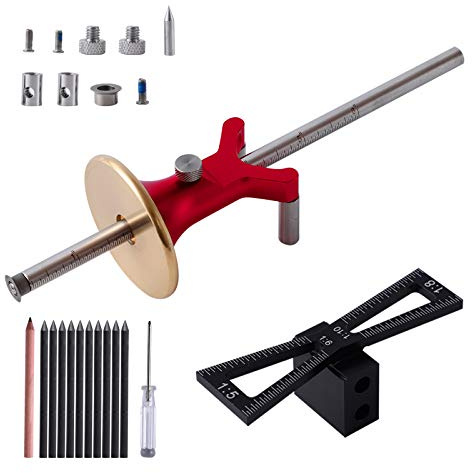 Traceur de queue d'aronde Ensemble d'outils en bois pour tracer des lignes courbes
