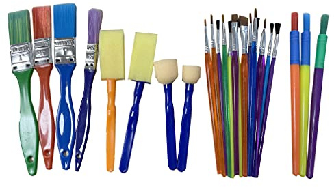 CLEOPATRE - 260161 - Lot de 25 pinceaux et brosses Ecole