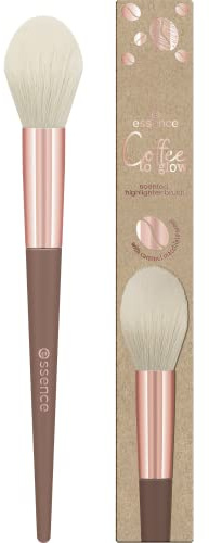 essence cosmetics Coffee to glow scented highlighter brush, Nr. 01 Hello Brew-Tiful!, braun, für Mischhaut