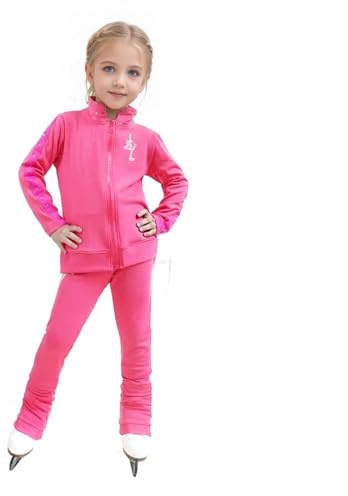 LIUHUO Damen Skating-Jacke, Hose, Anzug, Mädchen, Trainingskleidung, Skating-Oberteil, Leggings