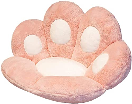 Sitzkissen,Kissen für Katzenpfoten,niedliches Sitzkissen,für Sofa,Kissen für Katzenfüße,niedlich,Dekoration für den Außenbereich, warmer Boden,Kissen, warm,hautfreundlich (60x60cm, rosa)