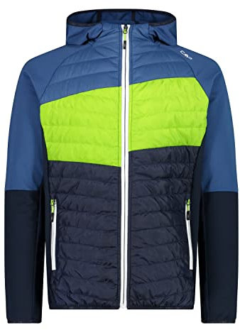 CMP Herren Hybrid Hoodie Jacke, black blue, 56