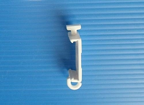 myraumdesign 4 Clipshalter für Paneelwagen, Weiß, Kunststoff, Paneelwagenhalterung, Curtain Fastener, Clipshalter, 2970907031