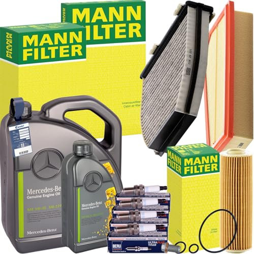Inspektionspaket passend für W/S204 W/S212 C/A207 + 5W30 Öl