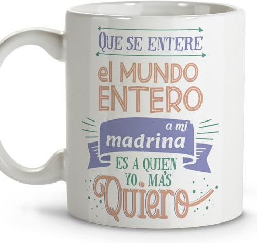 LolaPix Détails baptême Tasses à café Cadeau marraine Cadeaux pour marraines Tasse en céramique 330 ml FBA 2024