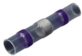 Wasserdichter, mit Lötzinn versiegelter, wärmeschrumpfender Stoßdrahtverbinder, Kabelverbinder, elektrischer Anschluss, isolierter Drahtverbinderanschluss (Color : Purple, Size : 5PCS)