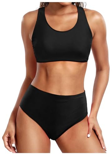 JokeLomple Costume Bagno Donna Due Pezzi - Curvy Swimwear Beachwear a Fascia Costume Donna Due Pezzi Costume Bagno Sexy Donna Costumi Donna Mare Spiaggia Piscina Party Vacanza