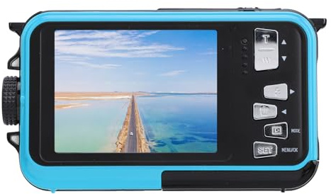 Fotocamera Subacquea 2,7K, Fotocamera Digitale Impermeabile Full HD 2,7K 48MP Zoom 16X Fotocamera Subacquea Fotocamera Digitale Compatta Resistente All'acqua 11FT per Snorkeling