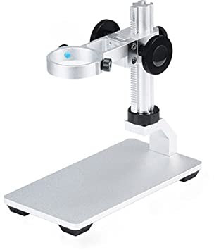 Mikroskop-Zubehör, Aluminiumlegierung, Mikroskopständer, tragbar, nach oben und unten, einstellbarer manueller Fokus, digitaler USB-Mikroskophalter, Ständer, Haltbarkeit und zuverlässige Leistung