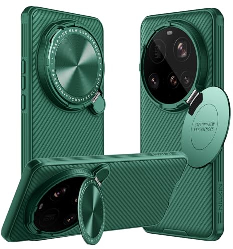 teroxa Coque pour Xiaomi Mi 15 Ultra, objectif d'appareil photo, protection de la vie privée, support pliable avec béquille, pare-chocs en TPU souple, coque arrière en polycarbonate rigide, coins