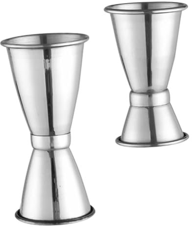 HOLIDYOYO 2piezas Tazas Medidoras De Cócteles Inoxidable De De Medición Para Bartender Para Bares