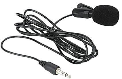 Microfono lavalier da 3,5 mm, con clip per vivavoce, per PC, laptop, videoconferenze, vlogging