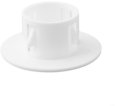 CashMuch Copertura decorativa per tubi da parete, tappo di sfiato rotondo, in plastica, per installazione di linee d'acqua AC, bianco, 40 mm-100 mm (40 mm)