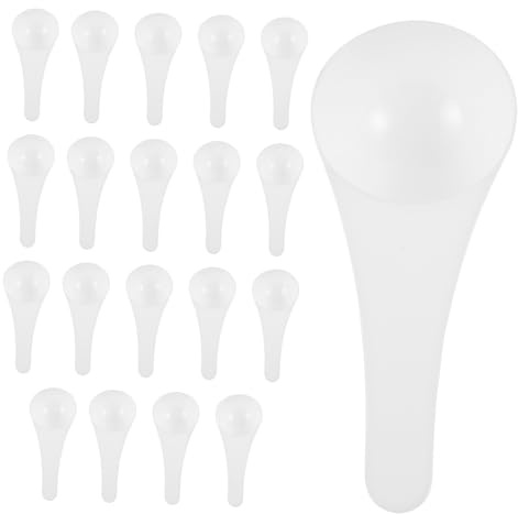 Ipetboom 20 Pezzi Dosatori per Manico Ergonomico per Detersivo Bucato Cucchiaio Misuratore Preciso per e Granuli per Cucina e Lavanderia