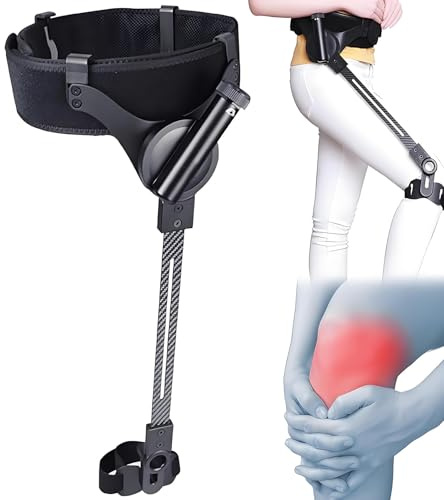 Drmoxin Andador Vertical Ligero, Muleta Manos Libres, Muleta De Rodilla Sin Dolor, Bastón De Apoyo para Caminar, para Lesiones por Debajo De La Rodilla Sin Carga Leftleg-M