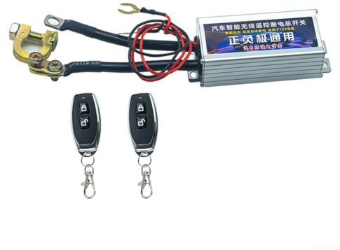 Auto Drahtlose Fernbedienung Batterietrennung Hauptschalter Trennschalter mit 500A Dauerstrom und 1800A Peak für 12V Fahrzeuge