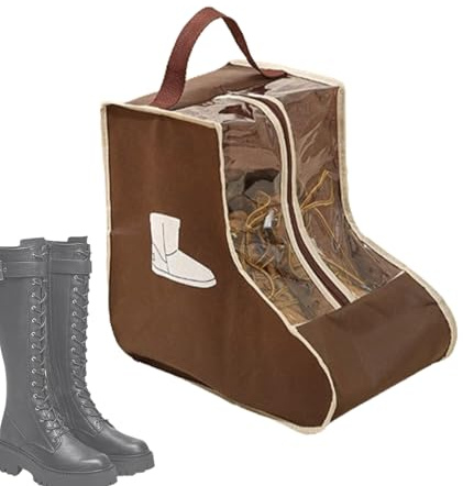 Stövelskoväska, researrangör, dammtät, hög stövelväska med handtag, skofodral | garderobsorganisatörskydd för män och kvinnor sneakers, Lång stil, se beskrivning, Se beskrivning