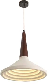 NJGGC Pendant Light Cement Wood Chandelier 11.81 Single Head Hanging Ceiling Light Adjustable Cord GX53 Socket Indoor Lighting Fixture for Kitchen Island Dining Room Bar Counter Home