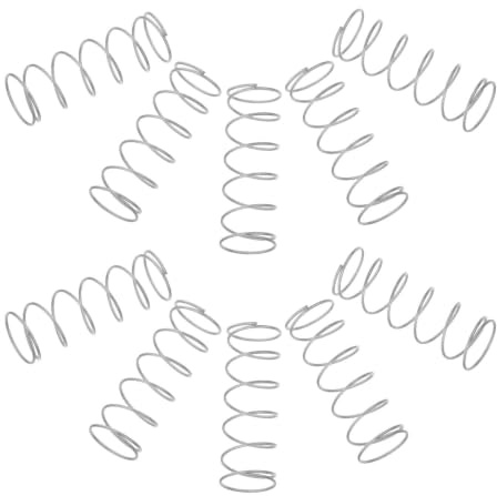 POPETPOP 10 Pièces Ressorts de Bouton de Chasse D'eau en Acier Inoxydable Argenté, Ressorts de Compression Spirale Universels pour Réparation et Entretien de Réservoirs de Toilettes