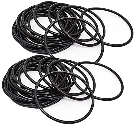 Lot de 50 joints toriques en caoutchouc, rondelles en nitrile en caoutchouc, OD 40 mm ID 37 mm Largeur 1,5 mm, rondelles en caoutchouc assorties pour robinets de cuisine et de plomberie Réparation