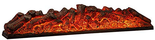 NANANA Mural Électrique Cheminée, Feu Électrique Cheminée Électrique de Base Cheminée Décorative Simulation Flamme Foyer Faux Flamme Nue Carbone Hearth, 1200x195x250mm