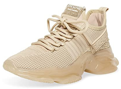 Steve Madden Women's Maxima Sneaker, Blush Multi, 37 EU