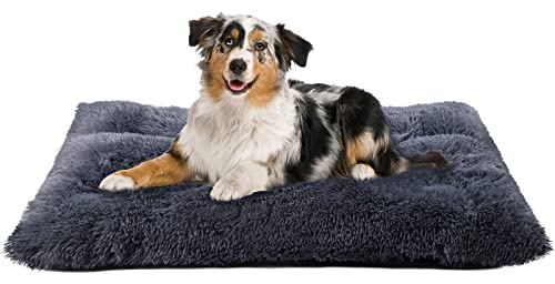 ZENGAOOU Hundebett Grosse Hunde, Hundekissen Waschbar Hundekorb Flauschig - 80x55cm Anti-Angst, Anti-Rutsch Hundematte