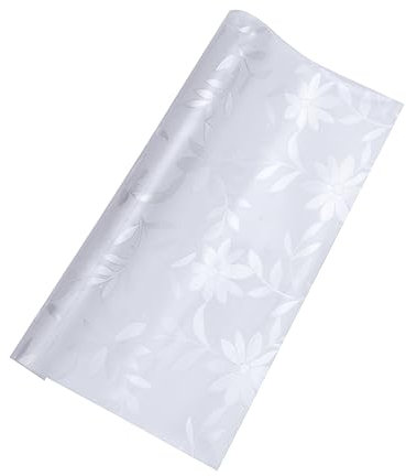 MAGICLULU PVC Tischdecke Und Abwaschbar Transparente Tischmatte Mit Daisy-Muster Für Esszimmer Schutz Für Glastische Einfach Zu Reinigen