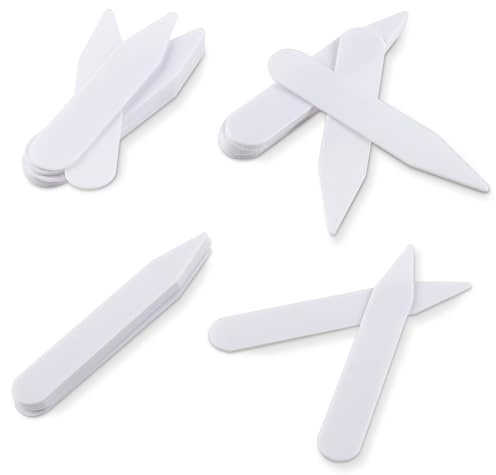 Forbidden Road Plastic Collar Stays for Men’s Dress Shirts 100Pcs Shirt Collar Stays