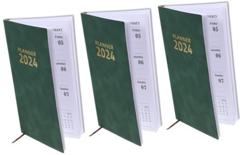 Operitacx 3stücke Zeitmanagement Notizbuch Mit Design Für Büro Und Tägliche Planung Langlebig Und Vielseitig Einsetzbar