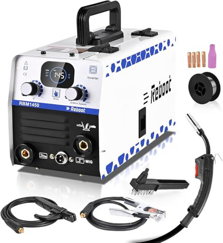 Mini Inverter-Schweißmaschine 2-in-1 Stick & Lift-TIG, portabler ARC-Schweißer 160A 240V MMA mit LED-Display IGBT, Schnellstart, Lichtbogenstärke & Anti-Haftfunktion – ARC160