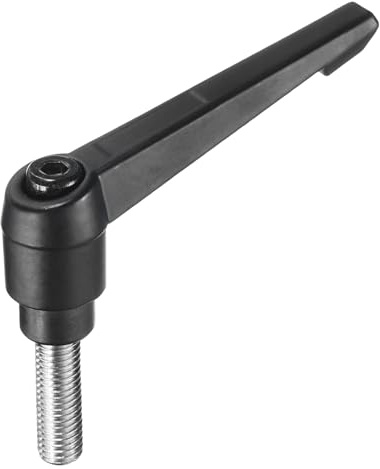 QUARKZMAN Klemmhebel Griff M10 x 30mm Spannhebelgriff Gewindestift | 304 Edelstahl Verstellbar Handknöpfe Druckknopf Drehgriffe Bolzen Maschinengriffe für Schweißgeräte Druckgeräte